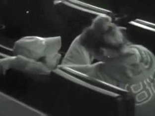 amateur couple in movie theater 2 getting horny