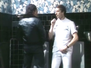 Classic Bareback Seventies Porn Men's Bathroom