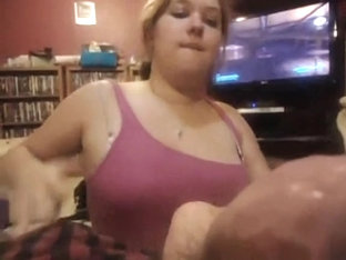 Playing Movie Games Whilst Getting A Blow Job