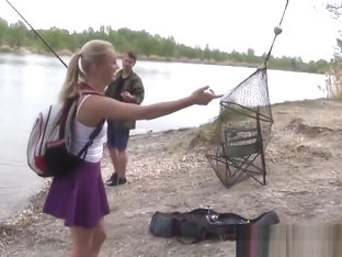 Outdoors Teen Pussylicked By Fisherman