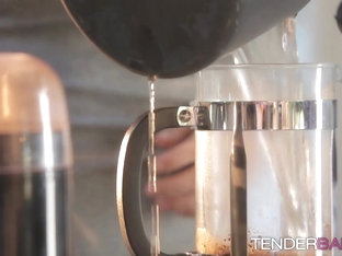 Adorable black haired girlfriend Peta Jensen pleases her man