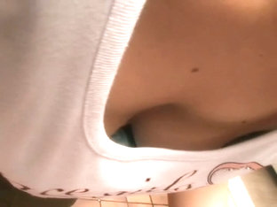 Shy Japanese Girl With Great Boobies In A Downblouse Porn Vid