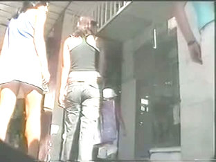 Extremely Hot Teen Ass Caught On Street Spy Cam Video