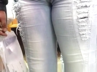 Tight Jeans Pants Cameltoe