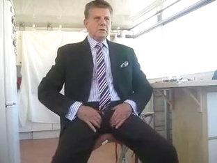 JERKING OFF IN DRESS AND TIE