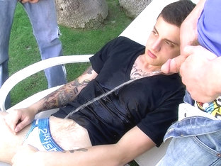 Pissing Threesome Fuck Boys - Jase Bionx, Chris Porter & Ryan Connors - Boys-Pissing