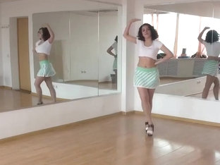 Sexy Girl Dance In A Short Dress