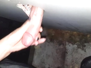 Gf Jerking A Hot Cock At The Glory Hole