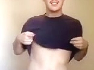 Winsome poof is having a good time in the bedroom and memorializing himself on web cam