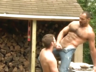 Fucked Outdoors by the Wood Store