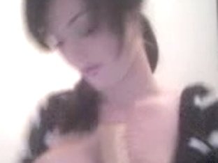 Cute busty gal shows massive natural milk shakes on her private livecam movie scene omg those love.