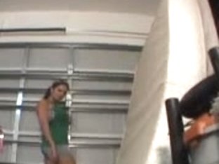 Brandon in the garage