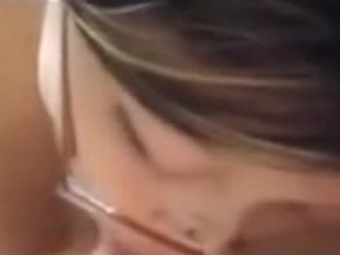 Hawt oriental gal oral-stimulation and facial