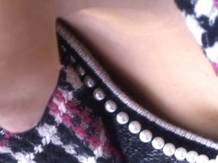Voyuer Guy Chose A Perfect Angle To Film Her Tits