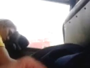 Jerking Off And Showing Cock In A Bus