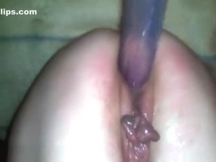 Large Sex-toy For Her Naughty Cum-hole