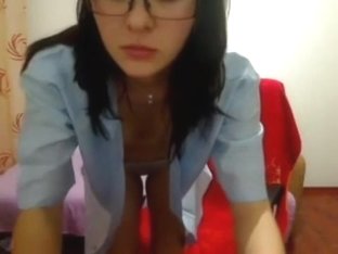 Legal Age Teenager showing body on web camera