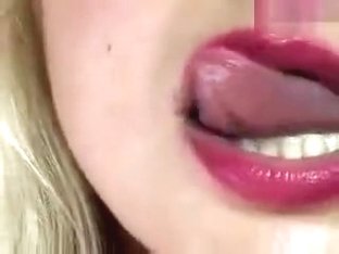 SandraTay plays with her tongue