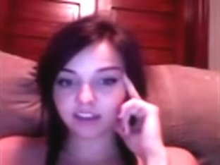 Girl masturbates in her room