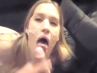 Sweet Blonde Rewarded for Sucking Properly