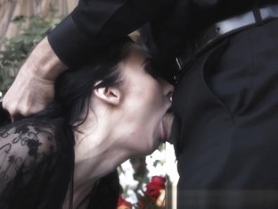 Goth Babe Throating And Riding Cock