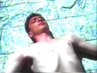 Retro outdoor gay sex scene