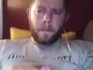 Handsome BF is having fun in the bedroom and filming himself on webcam