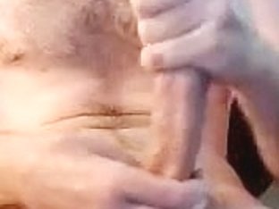 Lovely gay is jerking off at home and filming himself on webcam