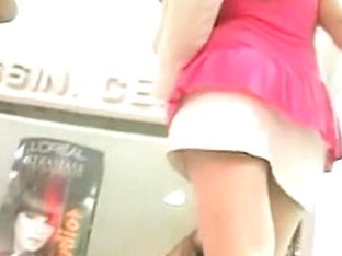 Upskirt videos with girls in short pants and skirts