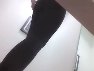 Dressing Room Cam Shoots Leggy Bimbo In Tiny Panty