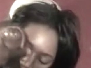 Ebony Couple Non-professional Jizz Flow