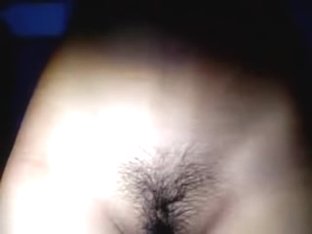 Latina teen flashes her pussy