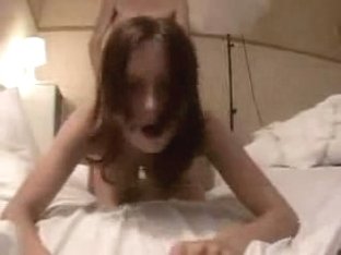 Busty blondie  on the skewer