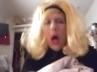 Crossdresser sissy Annette sucks and gets fucked