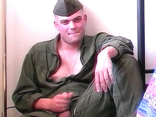 Marine Steve Strokes His Hard Dick - Steve Atkinson