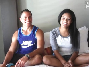 A Horny Couple, Nicholas Prat And Jessica Gomez Are Fucking In Front Of The Camera