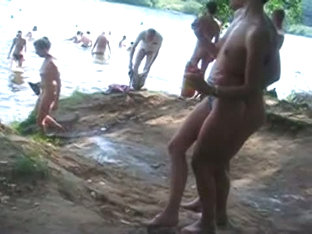 Hidden cam video taken while strolling through a nudist beach