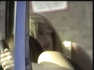 Girl Got Out Of The Car And Exposed Hot Upskirt Thong