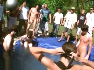 Big fat gay men porn party as penalty for losing these unfortunate