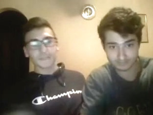 2 greek bi boys have fun on cam  nice long cock