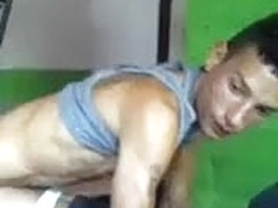 Nice poof is playing in the apartment and memorializing himself on webcam