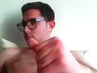 Hot man is jerking at home and filming himself on web cam