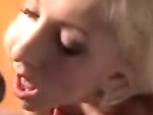 Blonde Sucks Fat Cock