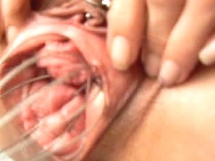 Sex Toy Video In Which A Lady Is Fucked With A Whisk