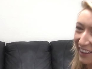 Gorgeous Blonde Chick Is Casting For A Pornstar Job