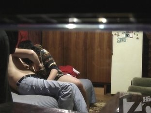 Dark-haired Slut Loves To Kiss Her Partner On The Spy Camera