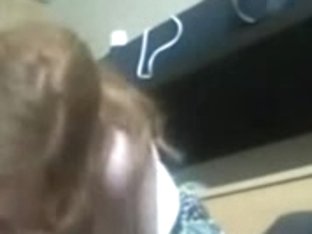 Redhead Sucks Wang On Livecam