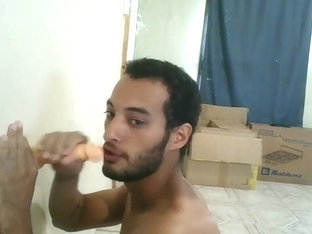 anal fuck with a long dildo