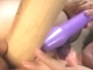Extrem Pussyplay with toys and a dick