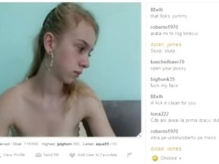Chatting to Dolceangle on web camera three